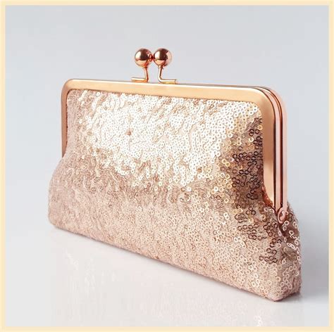 rose gold purse for wedding